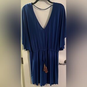 Batwing Swing Dress with Tassles